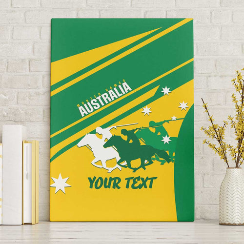 Personalised Mounted Games Australia Canvas Wall Art Nations 2025 Championship National Color - Aussie Hoodie