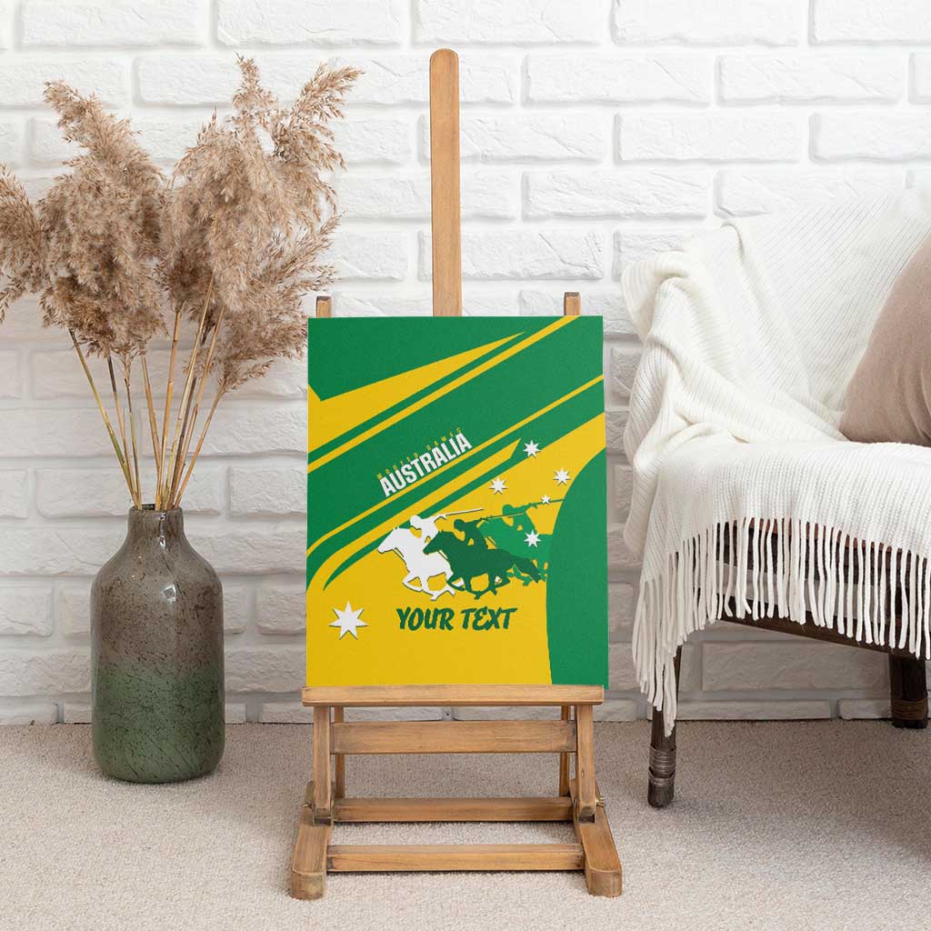 Personalised Mounted Games Australia Canvas Wall Art Nations 2025 Championship National Color - Aussie Hoodie