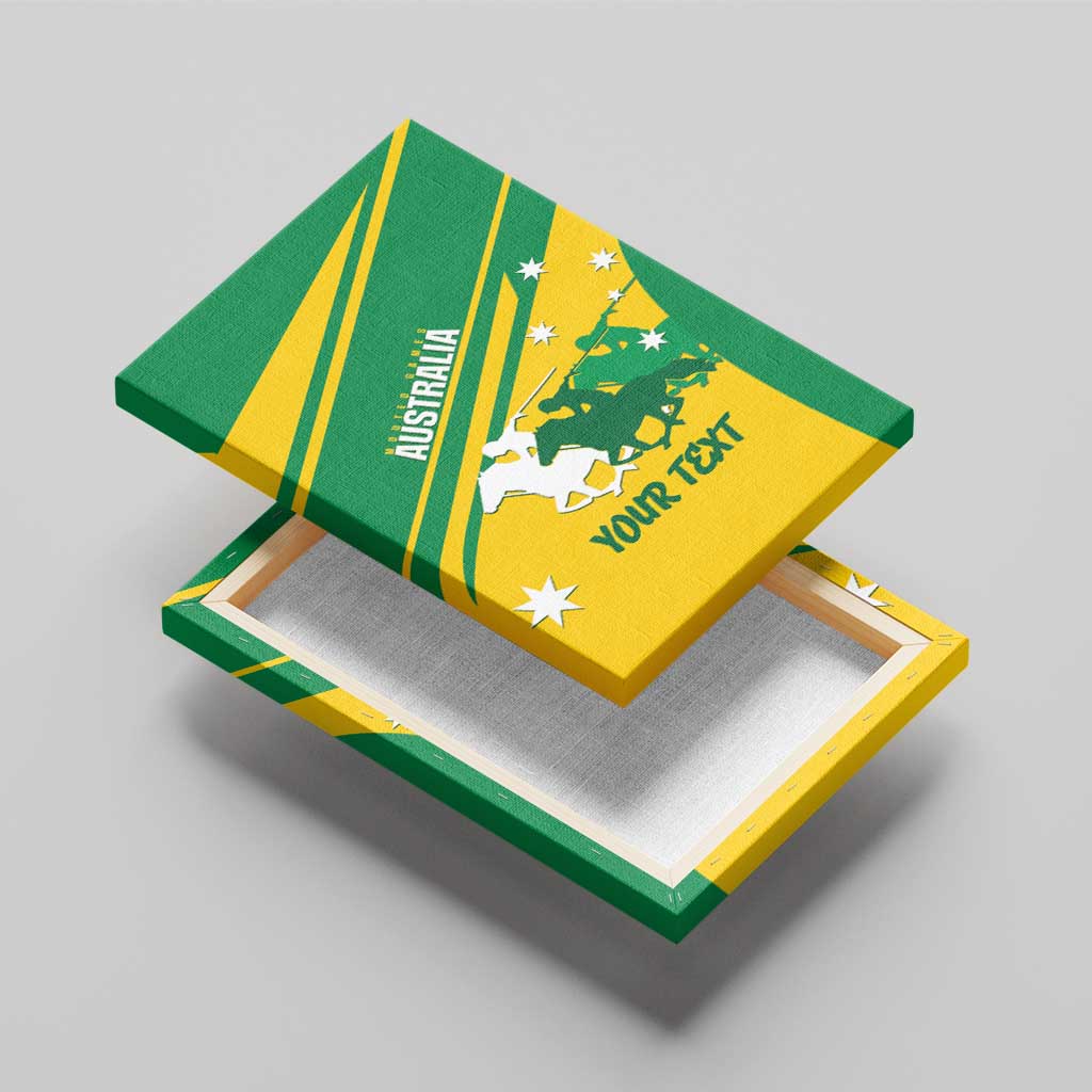 Personalised Mounted Games Australia Canvas Wall Art Nations 2025 Championship National Color - Aussie Hoodie