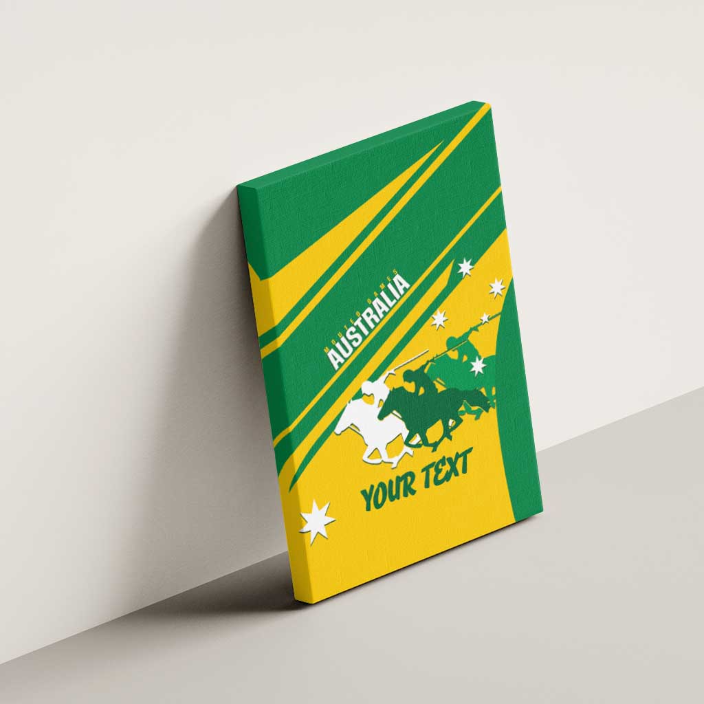 Personalised Mounted Games Australia Canvas Wall Art Nations 2025 Championship National Color - Aussie Hoodie