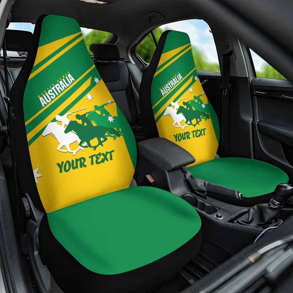 Personalised Mounted Games Australia Car Seat Cover Nations 2025 Championship National Color - Aussie Hoodie