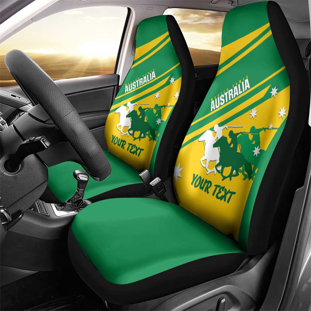 Personalised Mounted Games Australia Car Seat Cover Nations 2025 Championship National Color - Aussie Hoodie