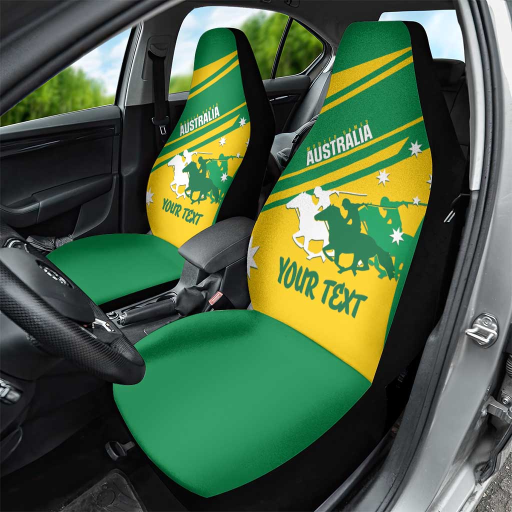 Personalised Mounted Games Australia Car Seat Cover Nations 2025 Championship National Color - Aussie Hoodie
