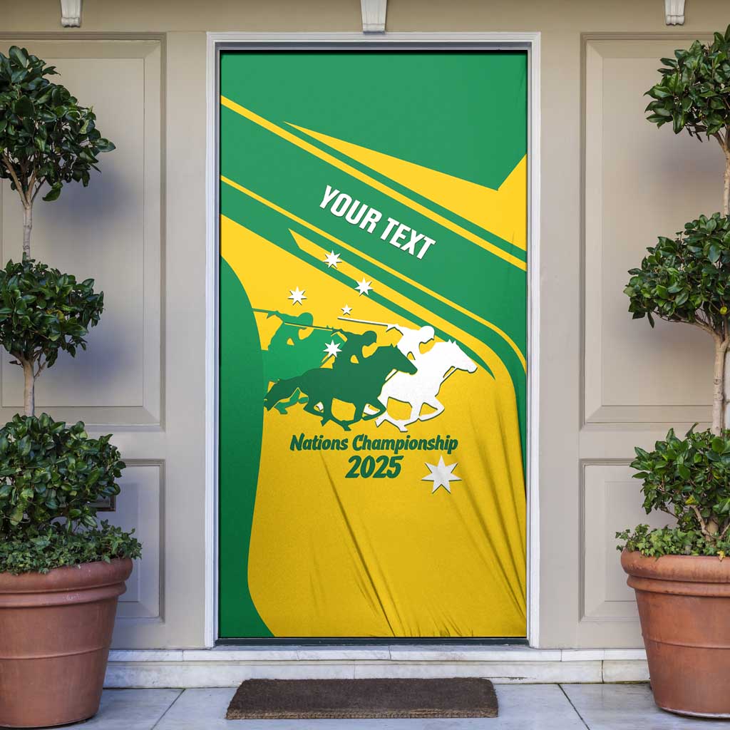 Personalised Mounted Games Australia Door Cover Nations 2025 Championship National Color - Aussie Hoodie