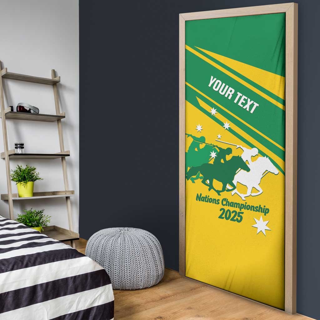 Personalised Mounted Games Australia Door Cover Nations 2025 Championship National Color - Aussie Hoodie