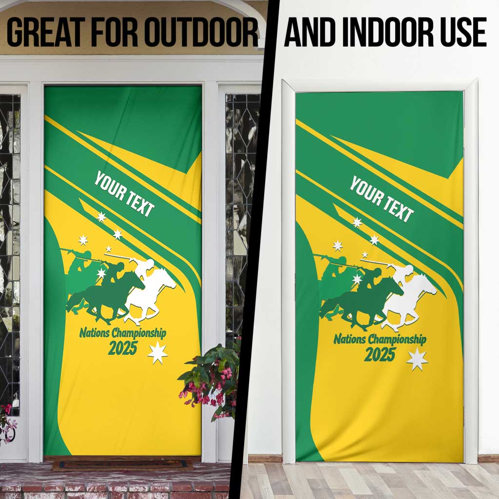 Personalised Mounted Games Australia Door Cover Nations 2025 Championship National Color - Aussie Hoodie