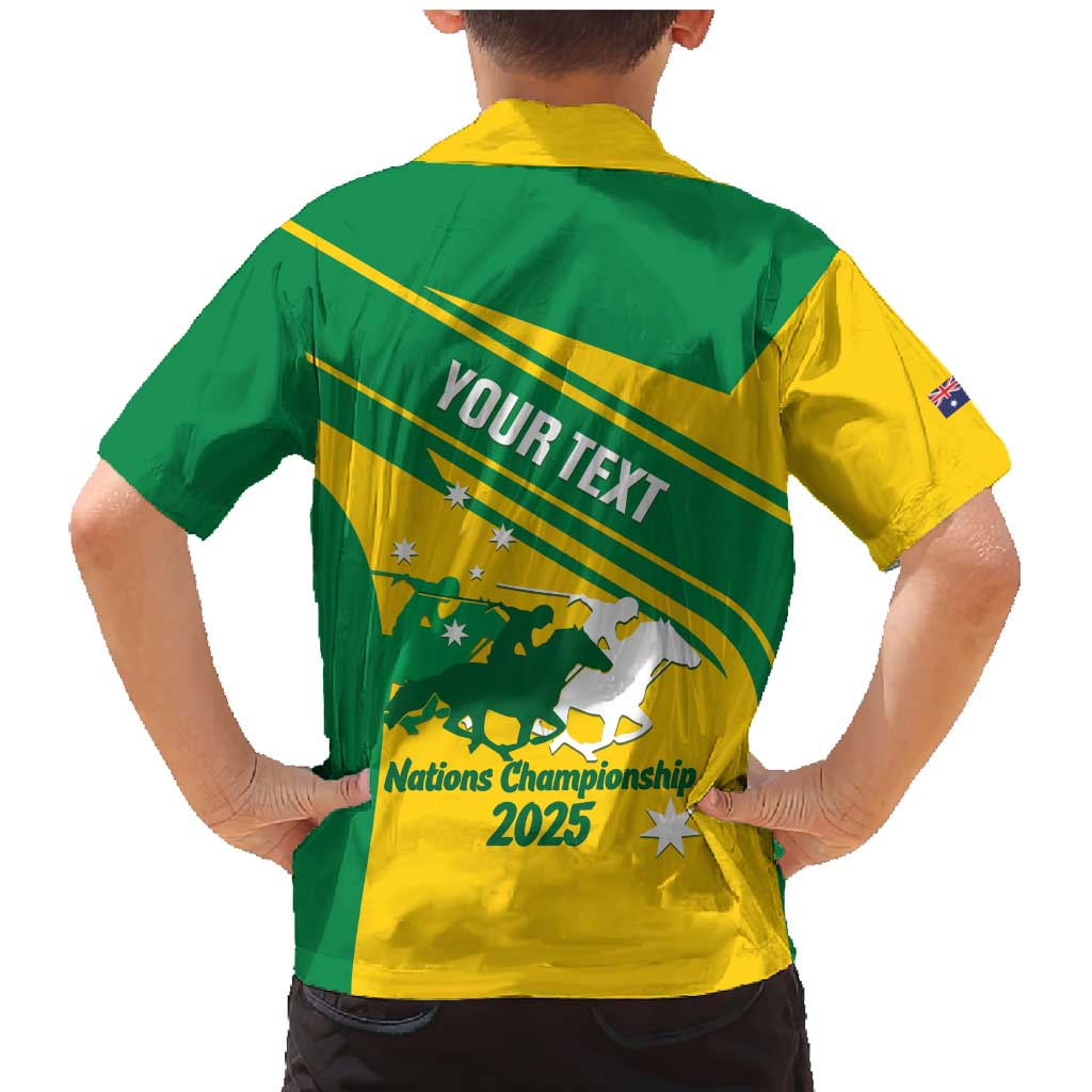 Personalised Mounted Games Australia Family Matching Mermaid Dress and Hawaiian Shirt Nations 2025 Championship National Color - Aussie Hoodie