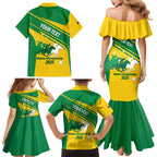 Personalised Mounted Games Australia Family Matching Mermaid Dress and Hawaiian Shirt Nations 2025 Championship National Color - Aussie Hoodie