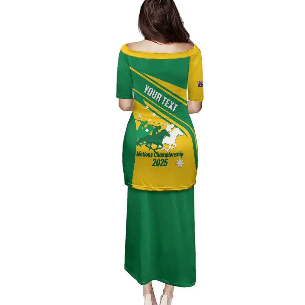 Personalised Mounted Games Australia Family Matching Puletasi and Hawaiian Shirt Nations 2025 Championship National Color - Aussie Hoodie