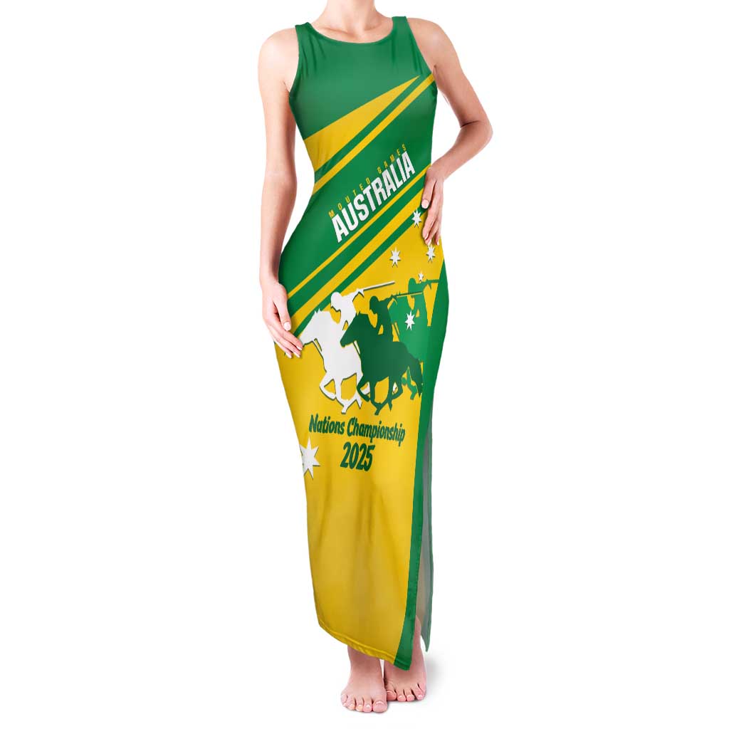 Personalised Mounted Games Australia Family Matching Tank Maxi Dress and Hawaiian Shirt Nations 2025 Championship National Color - Aussie Hoodie