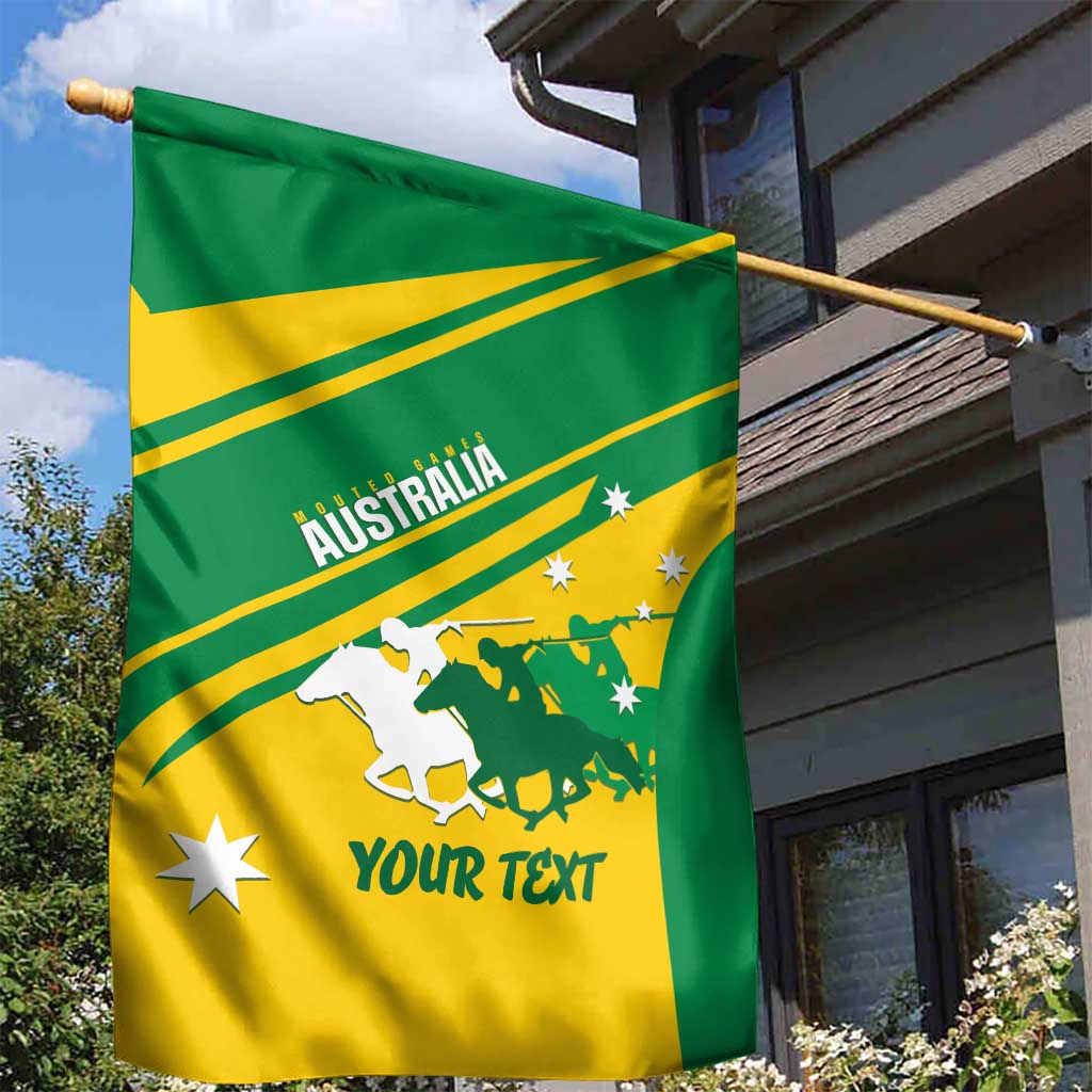 Personalised Mounted Games Australia Garden Flag Nations 2025 Championship National Color - Aussie Hoodie
