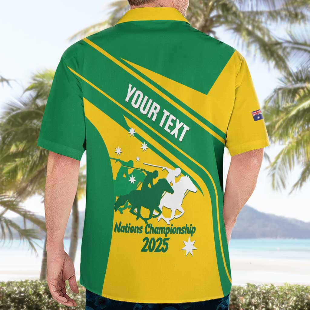 Personalised Mounted Games Australia Hawaiian Shirt Nations 2025 Championship National Color - Aussie Hoodie