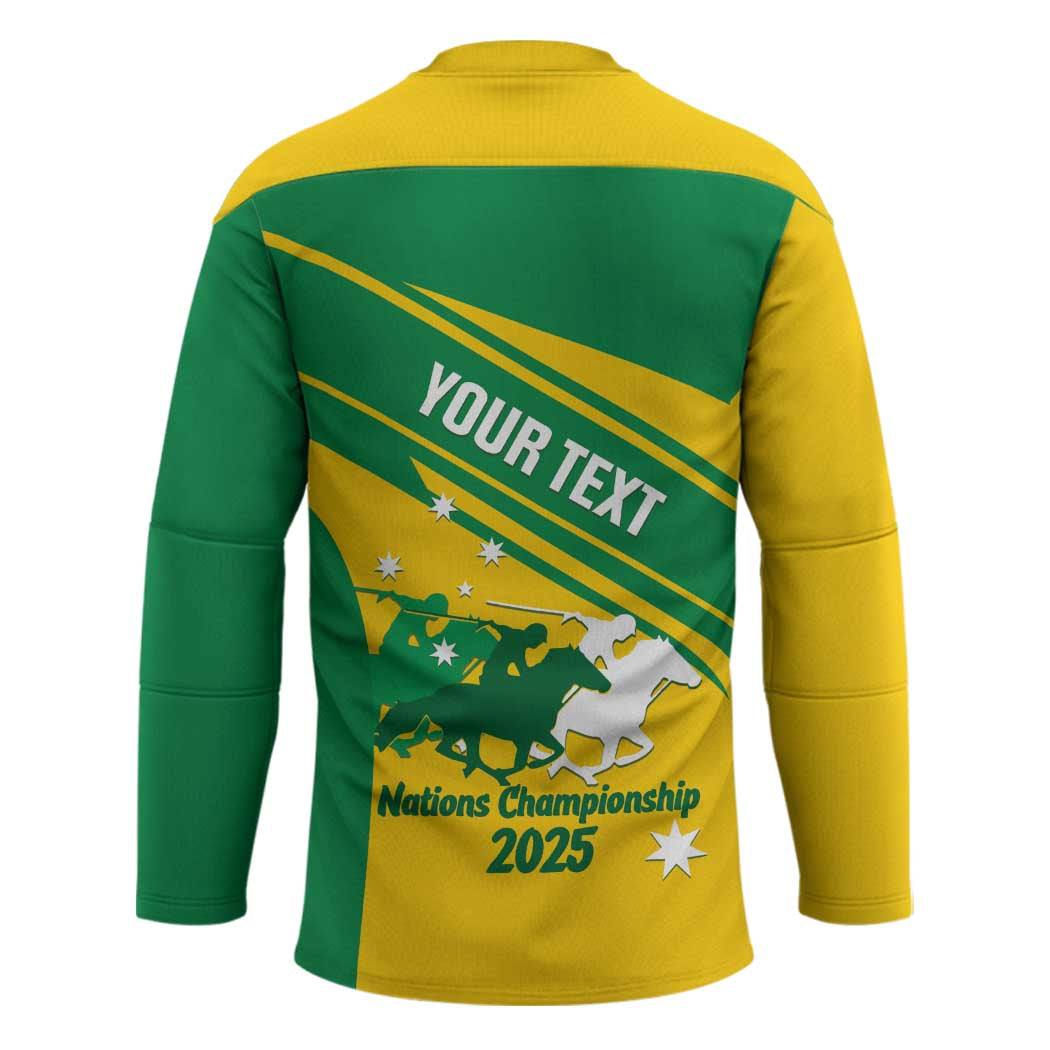 Personalised Mounted Games Australia Hockey Jersey Nations 2025 Championship National Color - Aussie Hoodie