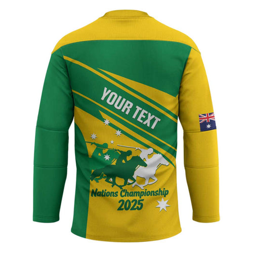 Personalised Mounted Games Australia Hockey Jersey Nations 2025 Championship National Color - Aussie Hoodie