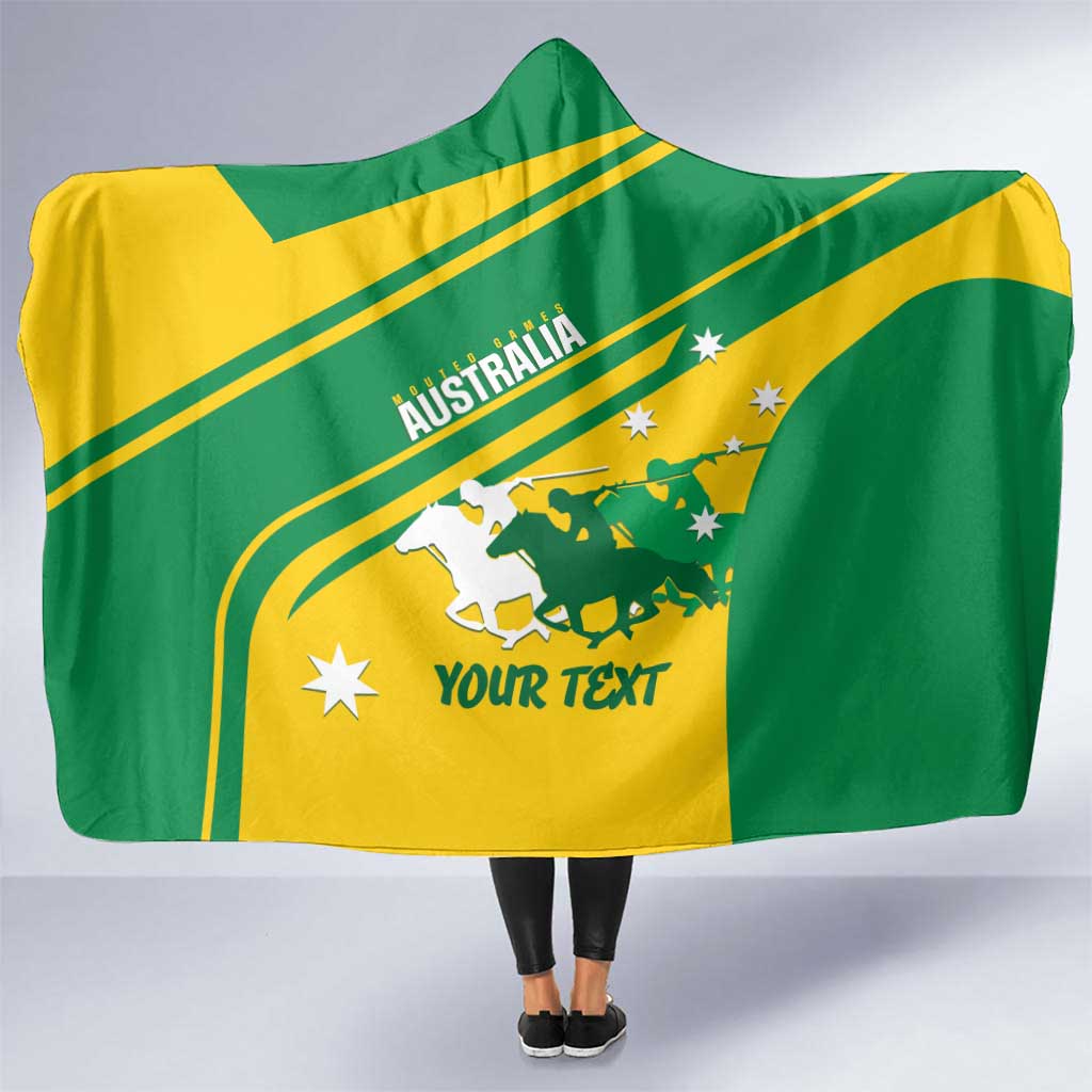 Personalised Mounted Games Australia Hooded Blanket Nations 2025 Championship National Color - Aussie Hoodie