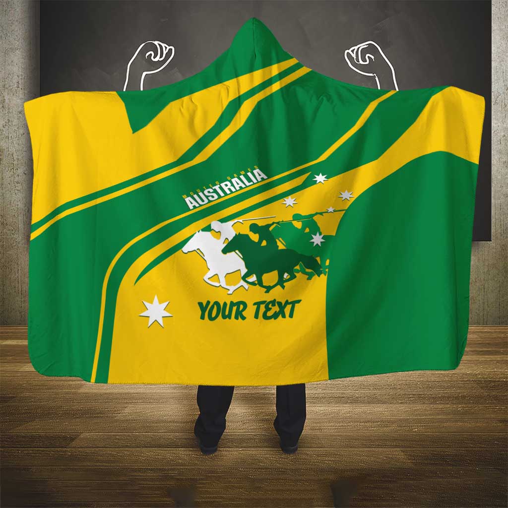 Personalised Mounted Games Australia Hooded Blanket Nations 2025 Championship National Color - Aussie Hoodie