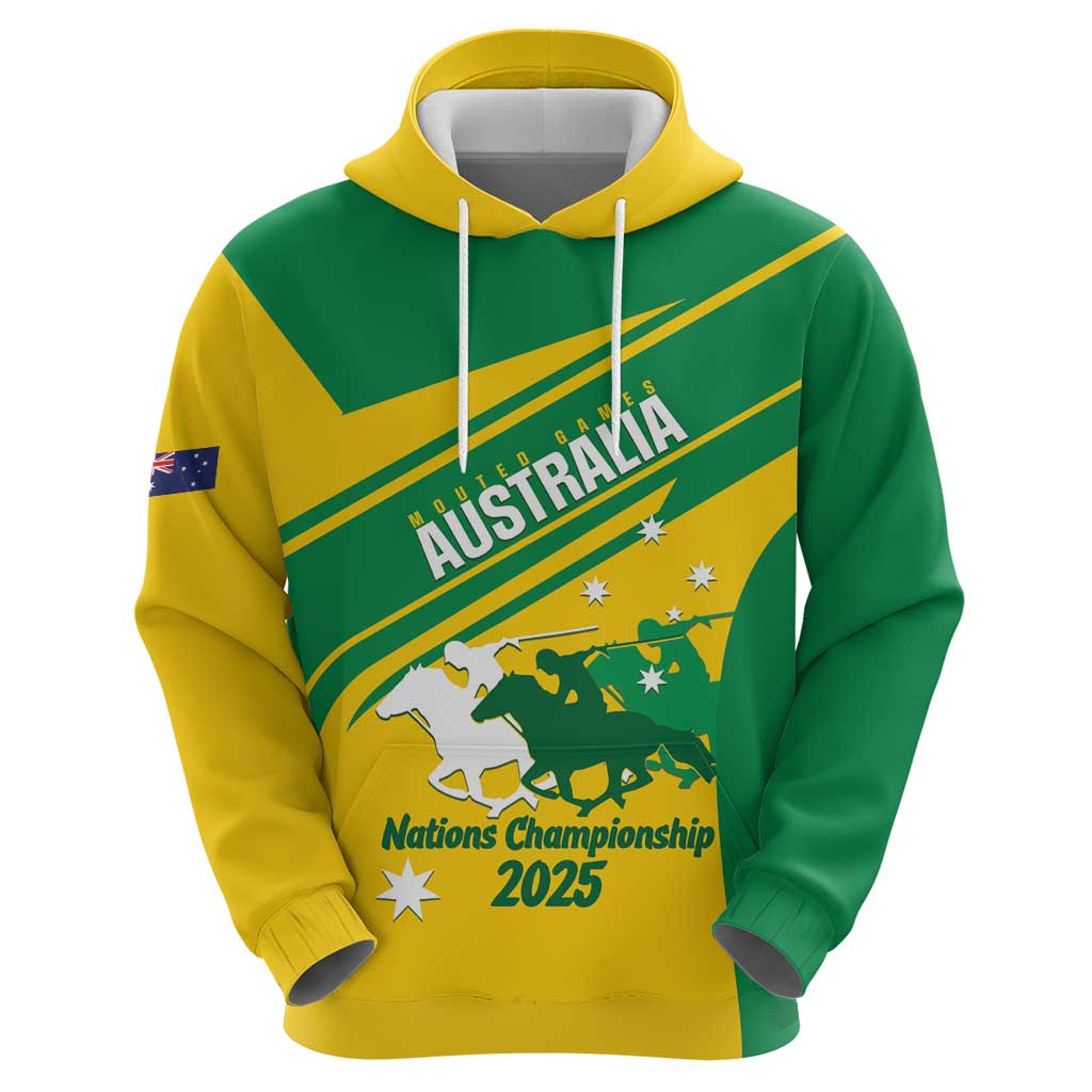Personalised Mounted Games Australia Hoodie Nations 2025 Championship National Color - Aussie Hoodie