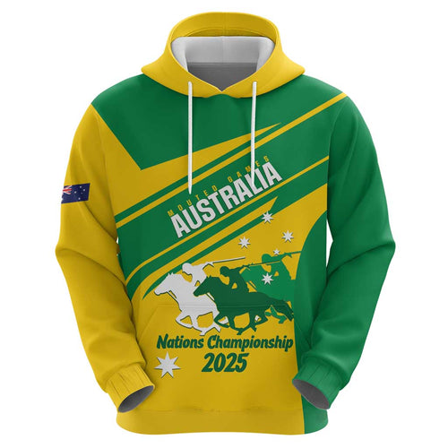 Personalised Mounted Games Australia Hoodie Nations 2025 Championship National Color - Aussie Hoodie