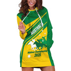 Personalised Mounted Games Australia Hoodie Dress Nations 2025 Championship National Color - Aussie Hoodie