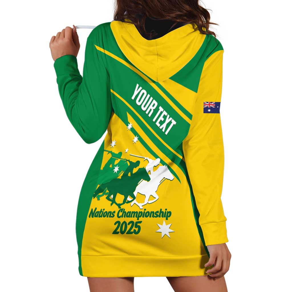 Personalised Mounted Games Australia Hoodie Dress Nations 2025 Championship National Color - Aussie Hoodie