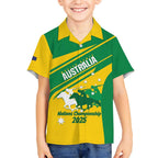 Personalised Mounted Games Australia Kid Hawaiian Shirt Nations 2025 Championship National Color - Aussie Hoodie