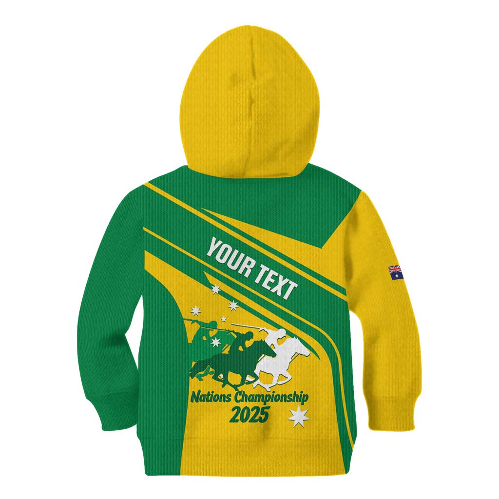 Personalised Mounted Games Australia Kid Hoodie Nations 2025 Championship National Color - Aussie Hoodie