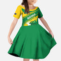 Personalised Mounted Games Australia Kid Short Sleeve Dress Nations 2025 Championship National Color - Aussie Hoodie