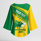 Personalised Mounted Games Australia Kimono Sleeve Blouse Nations 2025 Championship National Color - Aussie Hoodie