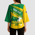 Personalised Mounted Games Australia Kimono Sleeve Blouse Nations 2025 Championship National Color - Aussie Hoodie
