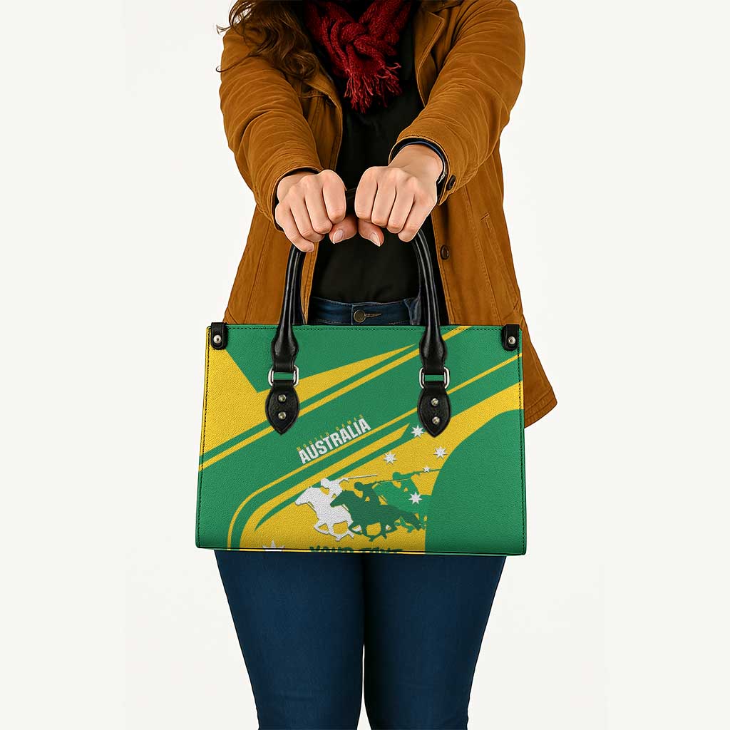 Personalised Mounted Games Australia Leather Bag Nations 2025 Championship National Color - Aussie Hoodie