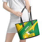 Personalised Mounted Games Australia Leather Tote Bag Nations 2025 Championship National Color - Aussie Hoodie