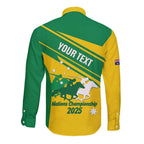 Personalised Mounted Games Australia Long Sleeve Button Shirt Nations 2025 Championship National Color - Aussie Hoodie