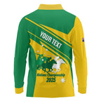 Personalised Mounted Games Australia Long Sleeve Polo Shirt Nations 2025 Championship National Color - Aussie Hoodie