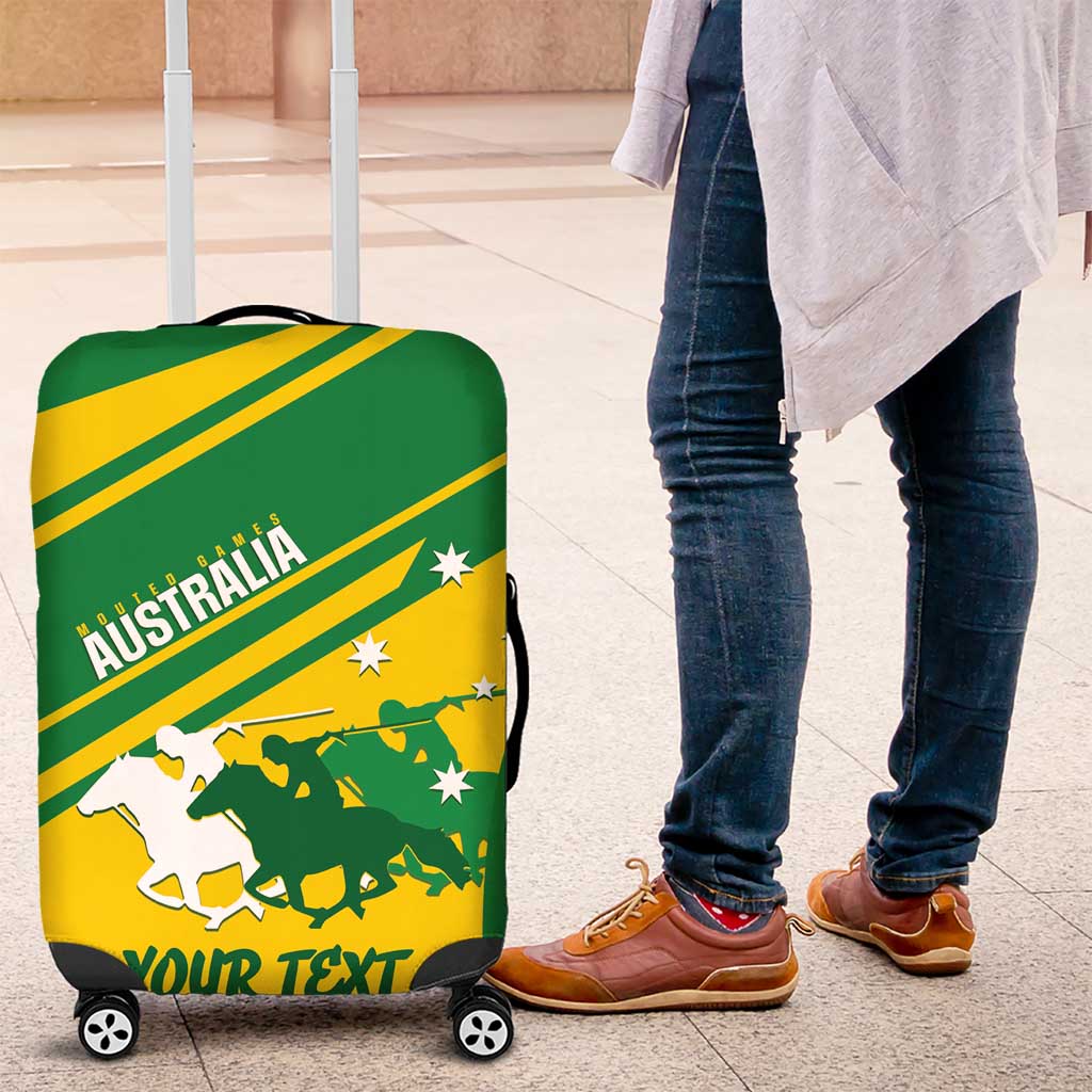 Personalised Mounted Games Australia Luggage Cover Nations 2025 Championship National Color - Aussie Hoodie