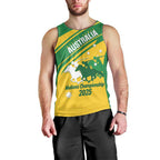Personalised Mounted Games Australia Men Tank Top Nations 2025 Championship National Color - Aussie Hoodie