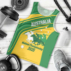Personalised Mounted Games Australia Men Tank Top Nations 2025 Championship National Color - Aussie Hoodie