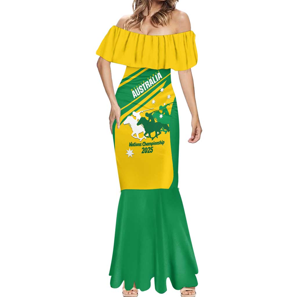 Personalised Mounted Games Australia Mermaid Dress Nations 2025 Championship National Color - Aussie Hoodie