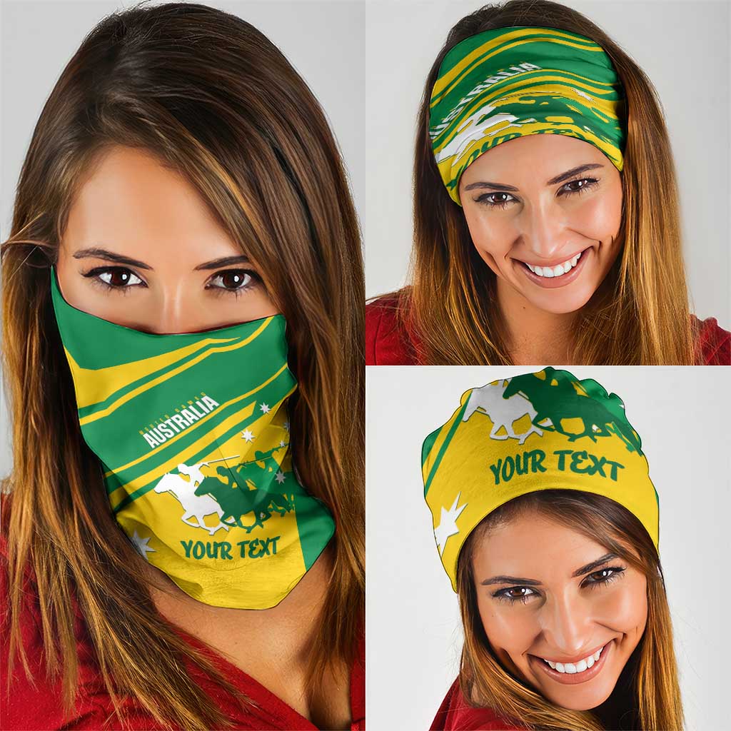 Personalised Mounted Games Australia Neck Gaiter Nations 2025 Championship National Color - Aussie Hoodie