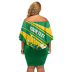 Personalised Mounted Games Australia Off Shoulder Short Dress Nations 2025 Championship National Color - Aussie Hoodie