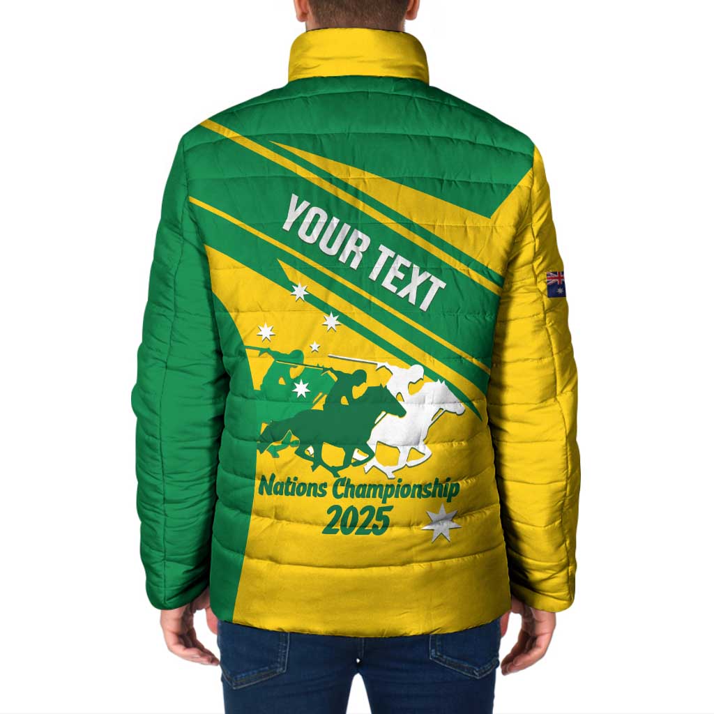 Personalised Mounted Games Australia Padded Jacket Nations 2025 Championship National Color - Aussie Hoodie