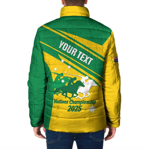 Personalised Mounted Games Australia Padded Jacket Nations 2025 Championship National Color - Aussie Hoodie