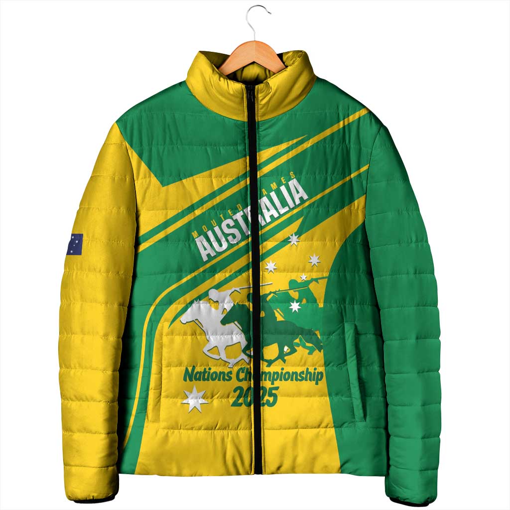 Personalised Mounted Games Australia Padded Jacket Nations 2025 Championship National Color - Aussie Hoodie