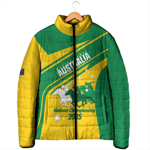 Personalised Mounted Games Australia Padded Jacket Nations 2025 Championship National Color - Aussie Hoodie