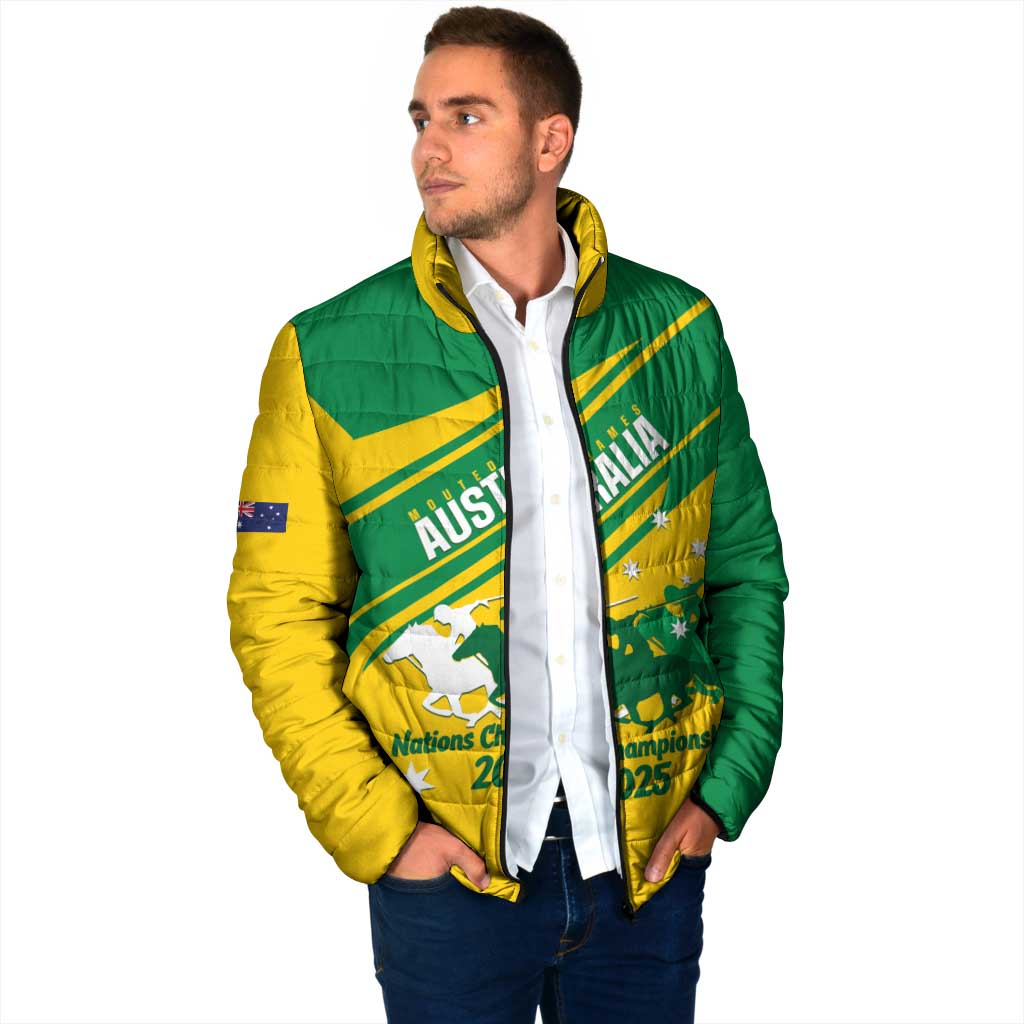 Personalised Mounted Games Australia Padded Jacket Nations 2025 Championship National Color - Aussie Hoodie