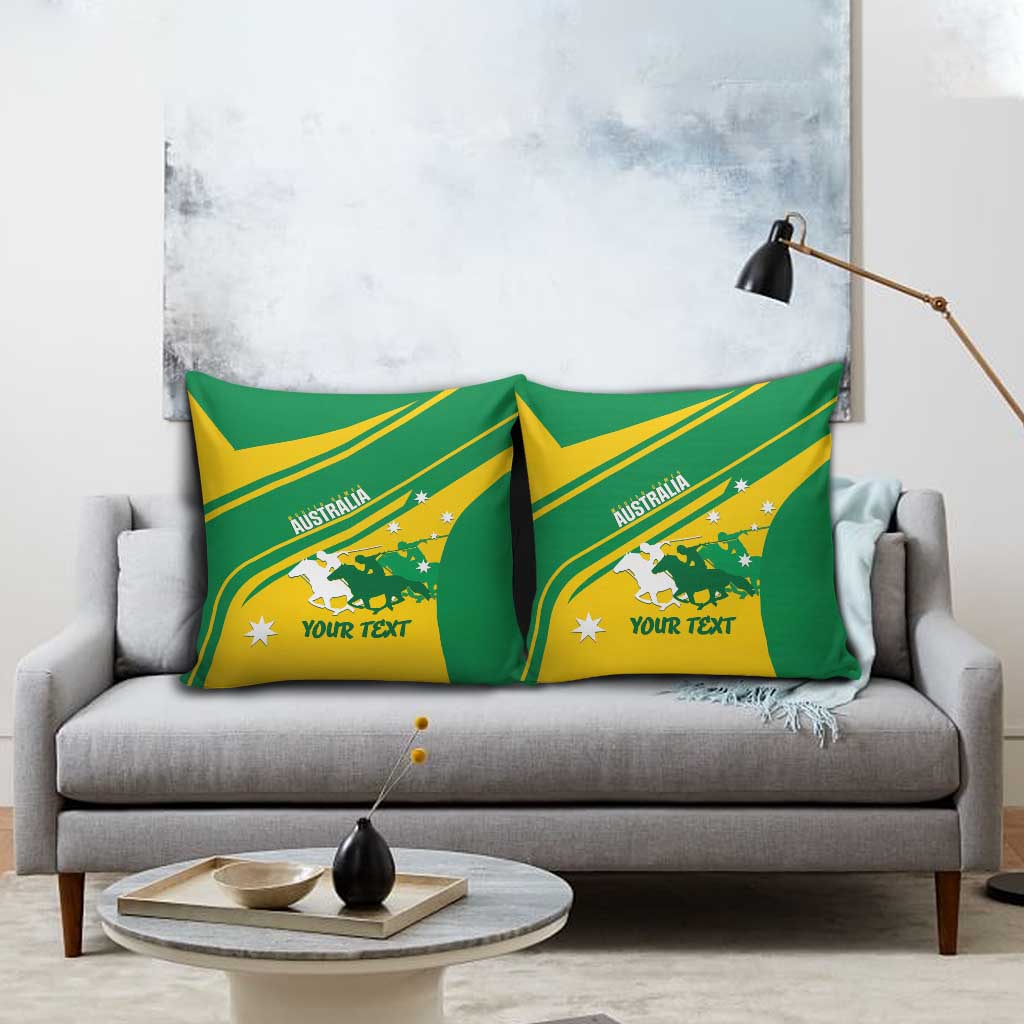 Personalised Mounted Games Australia Pillow Cover Nations 2025 Championship National Color - Aussie Hoodie