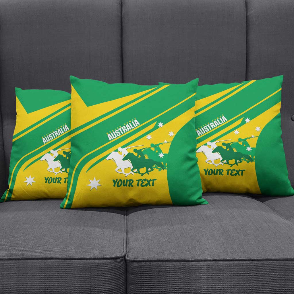 Personalised Mounted Games Australia Pillow Cover Nations 2025 Championship National Color - Aussie Hoodie
