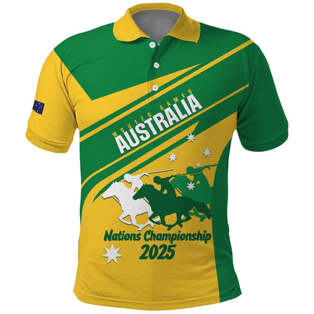 Personalised Mounted Games Australia Polo Shirt Nations 2025 Championship National Color - Aussie Hoodie
