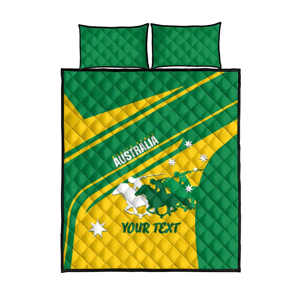 Personalised Mounted Games Australia Quilt Bed Set Nations 2025 Championship National Color - Aussie Hoodie