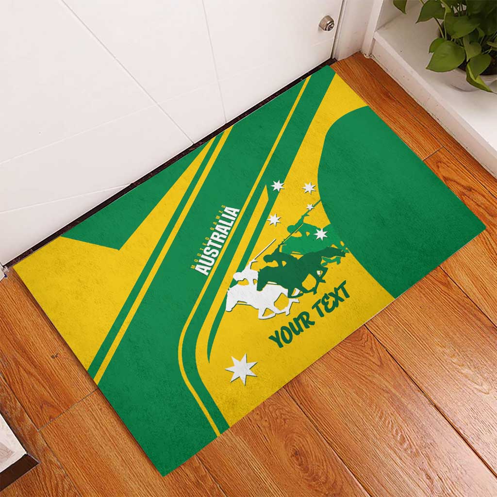Personalised Mounted Games Australia Rubber Doormat Nations 2025 Championship National Color - Aussie Hoodie