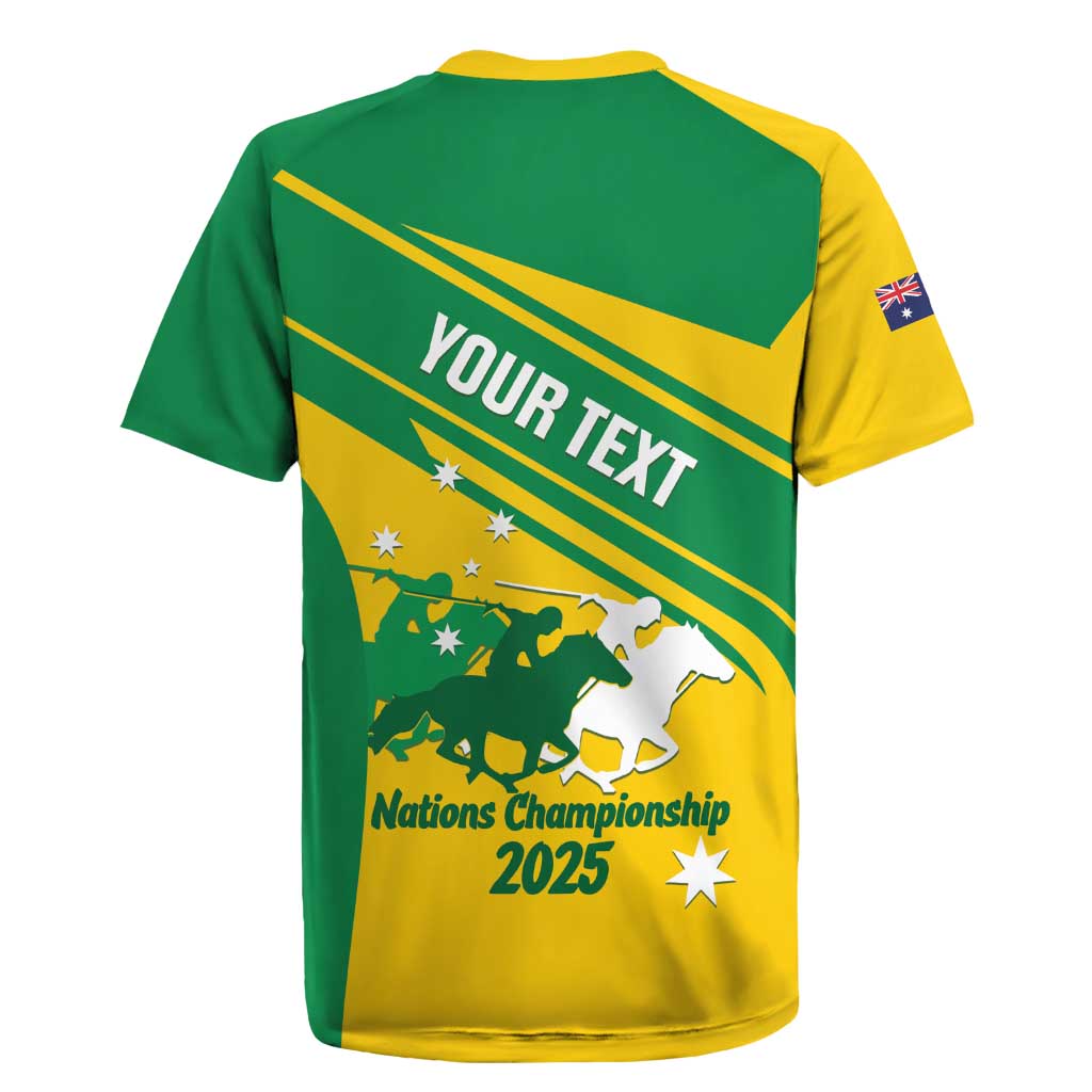 Personalised Mounted Games Australia Rugby Jersey Nations 2025 Championship National Color - Aussie Hoodie